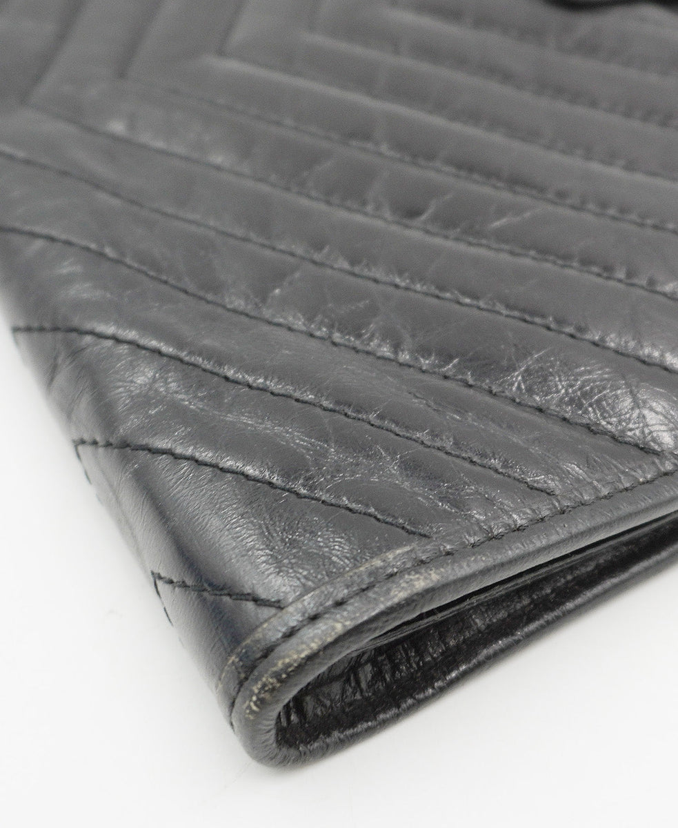 Leather Clutch Black