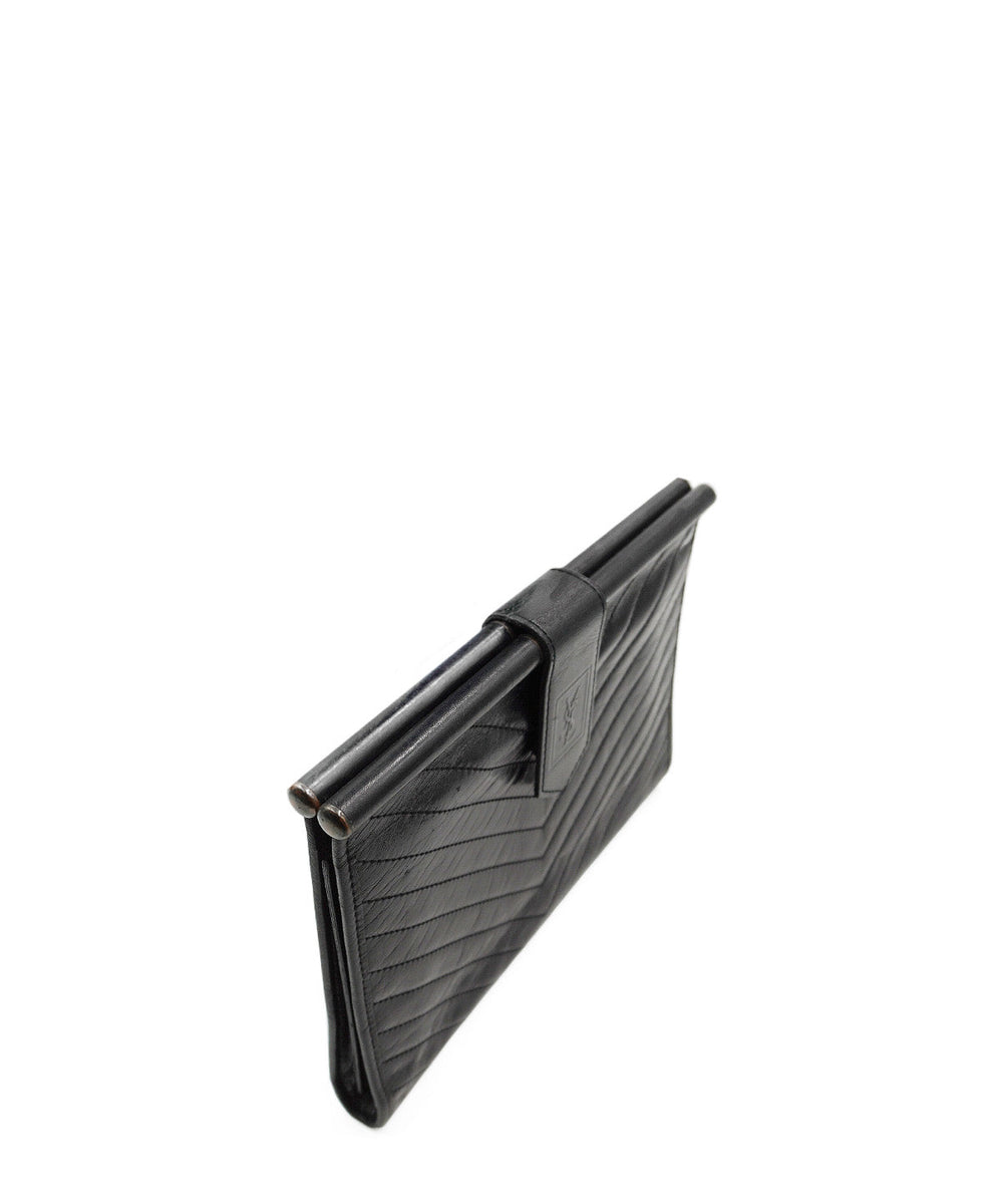 Leather Clutch Black