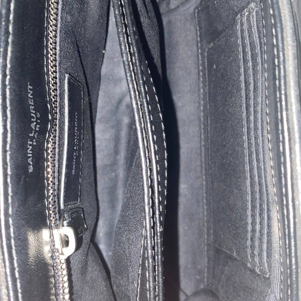 Loulou Toy Bag Black Glitter