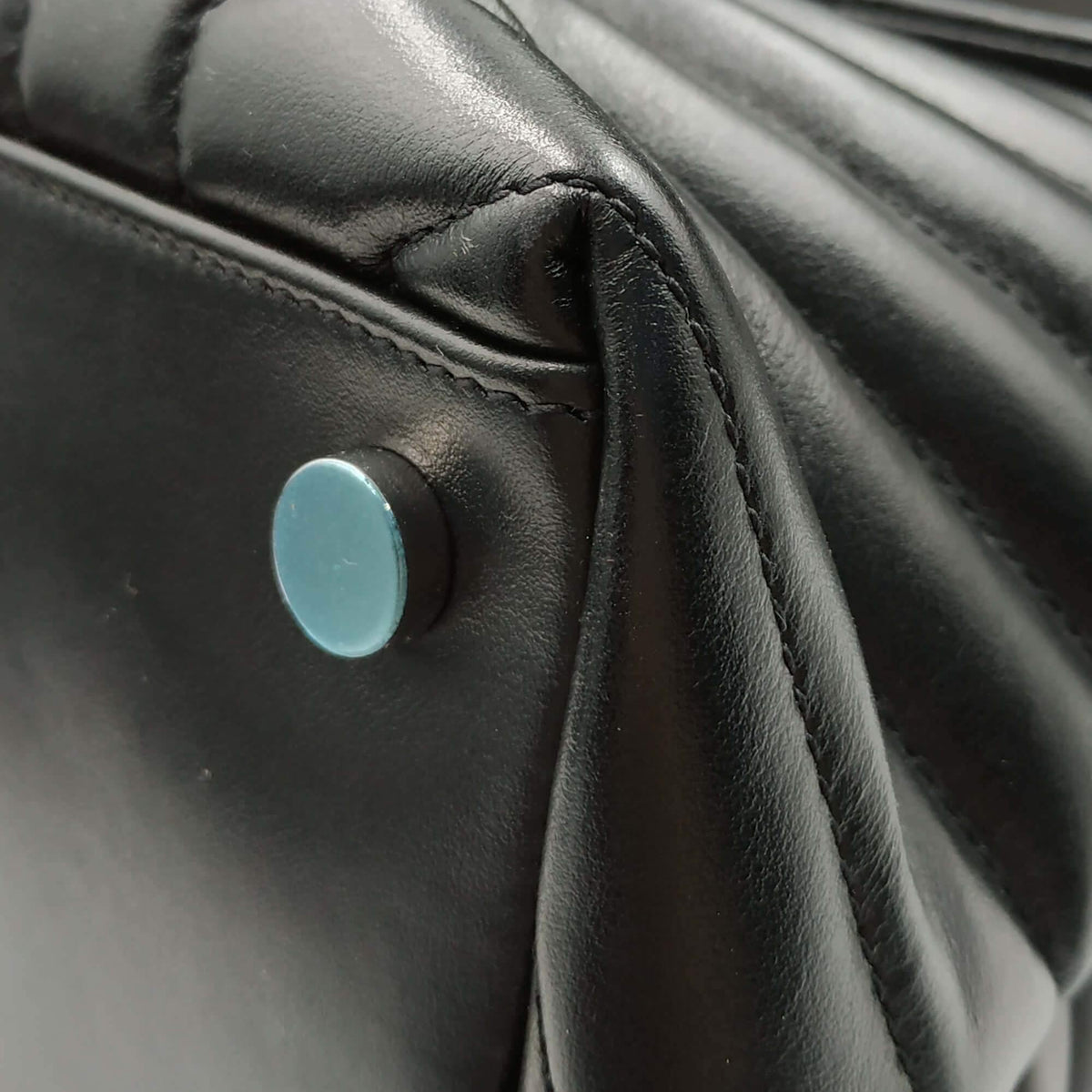 Loulou Large Bag Black with Silver Hardware