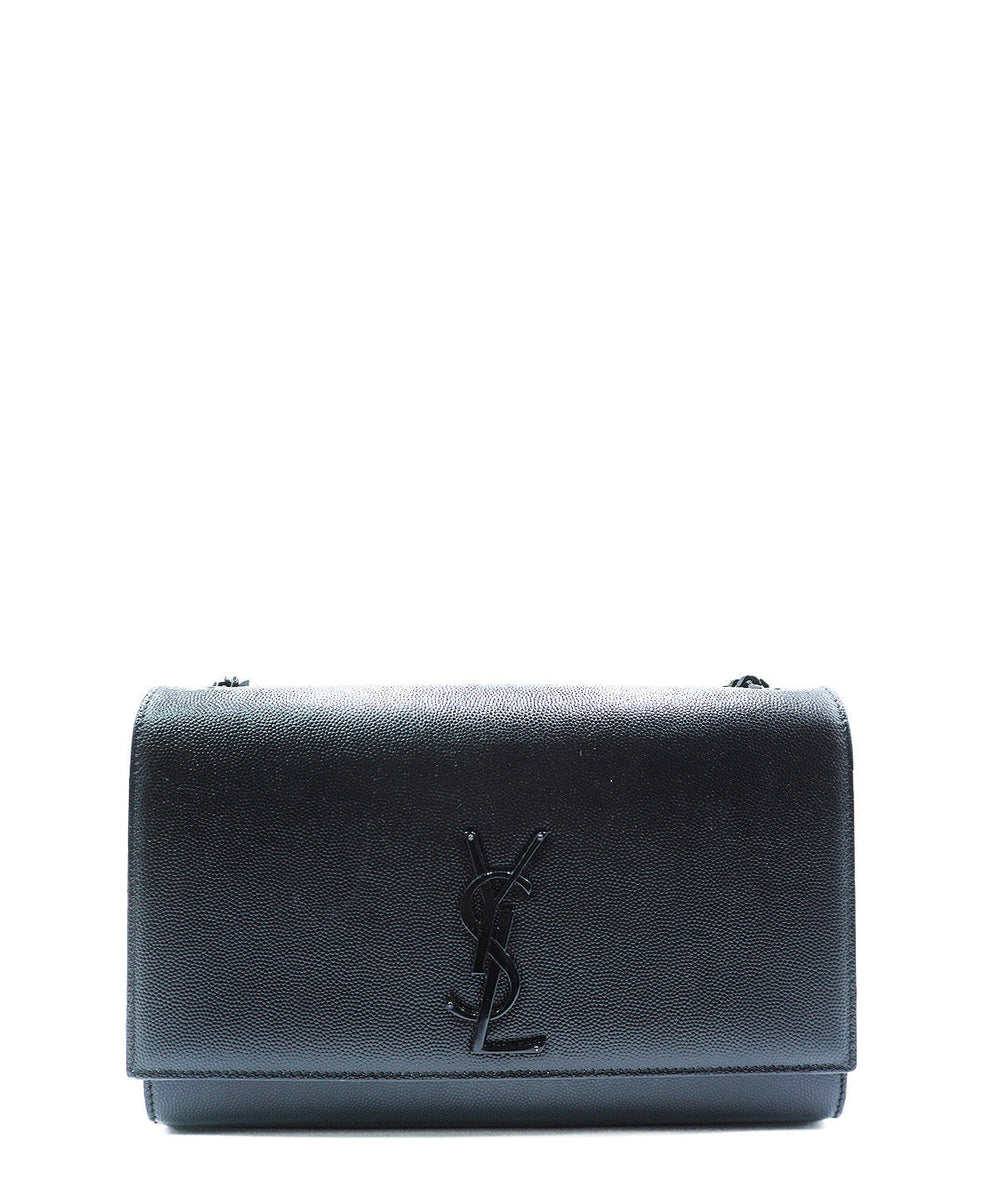 Medium Monogram Kate Grain Leather Black