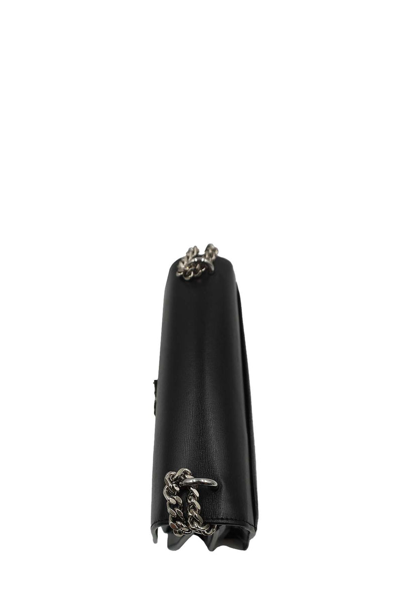 Medium Sunset Bag with Silver Hardware Black