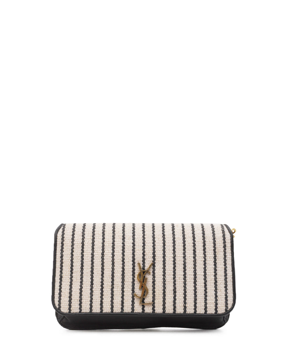 Monogram Cassandre Phone Holder Crossbody Black, Cream
