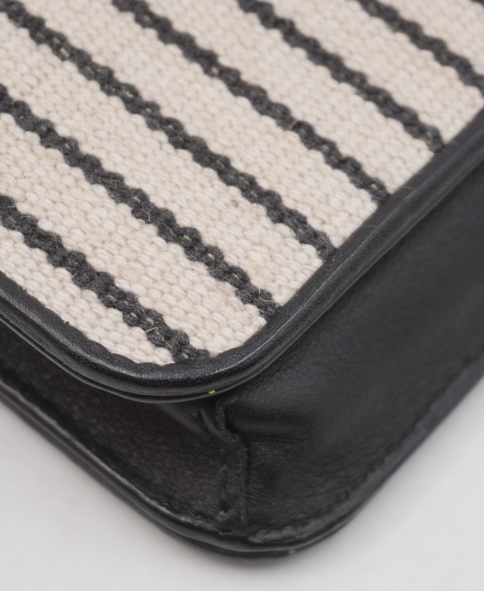 Monogram Cassandre Phone Holder Crossbody Black, Cream