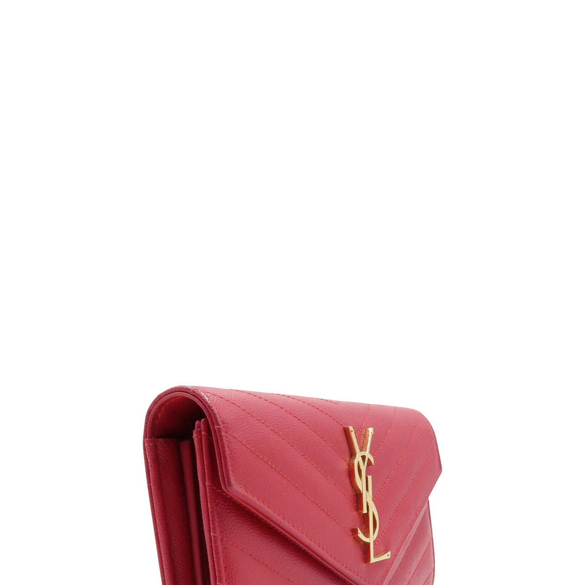 Monogram Envelope Wallet Red