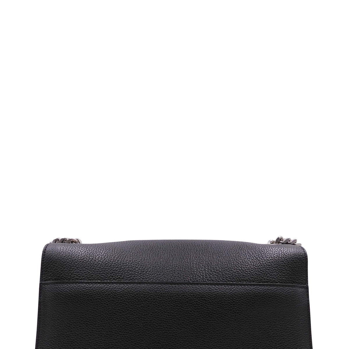 Monogram Fold Over Shoulder Bag Black