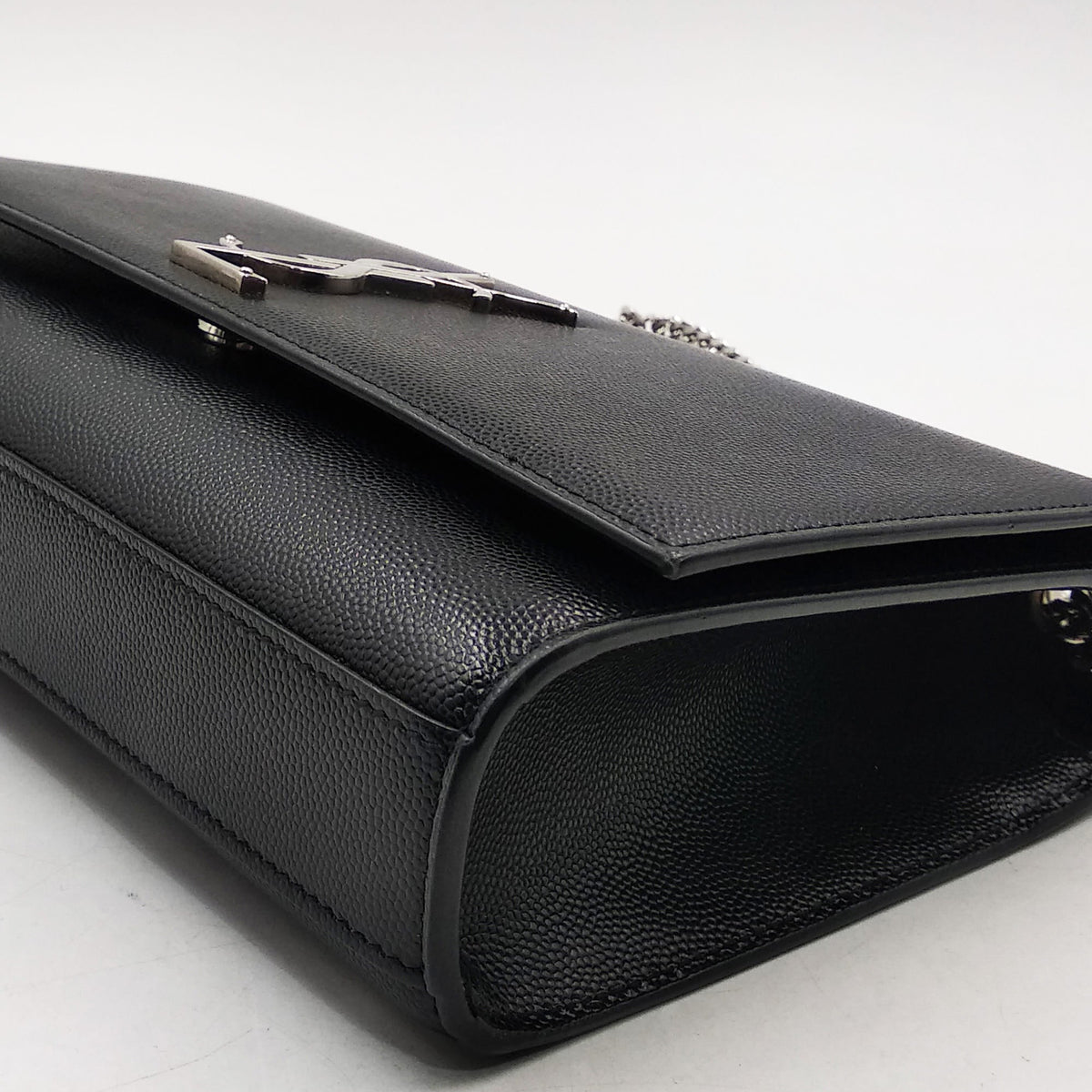 Monogram Medium Kate Black with Silver Hardware Black