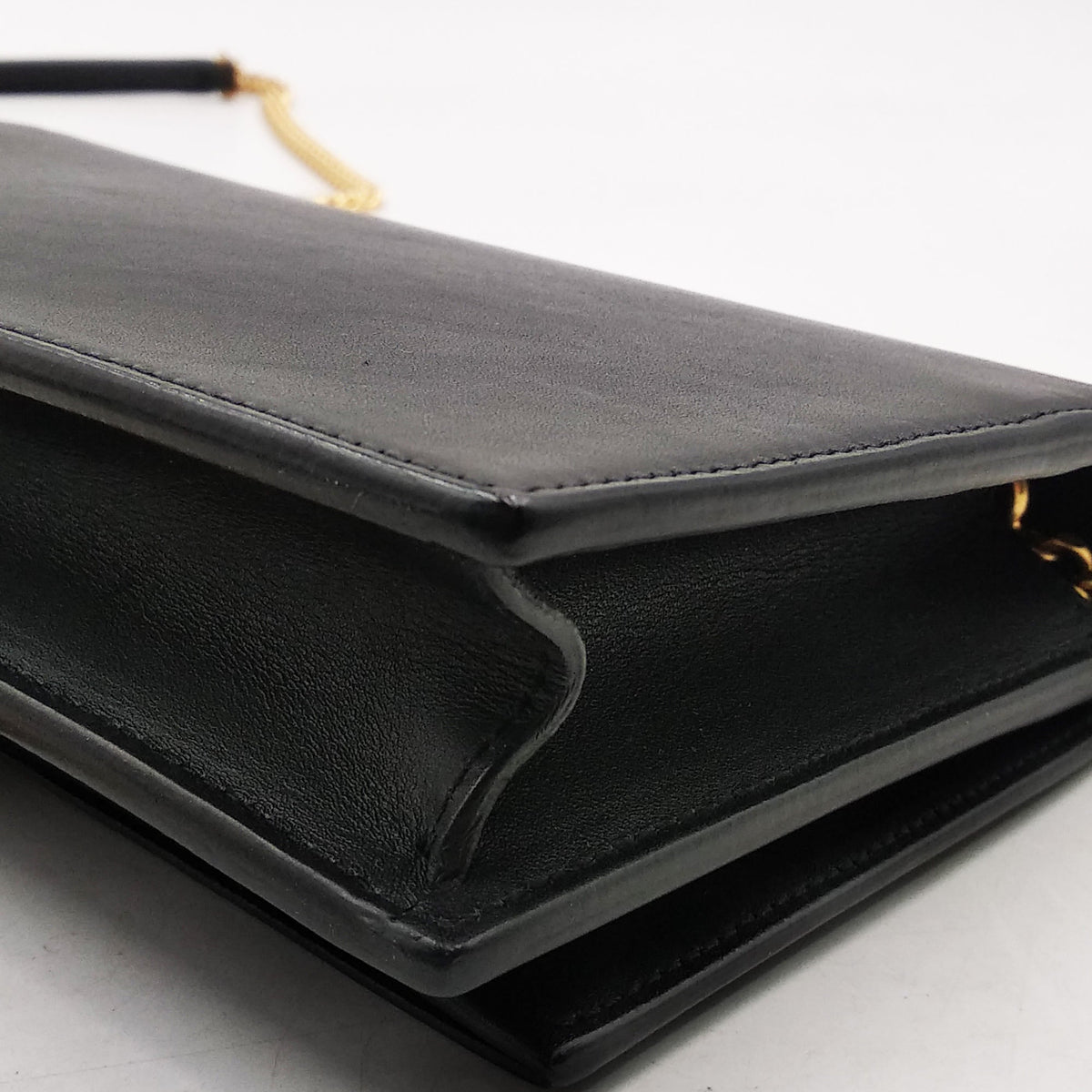 Monogram Small Kate with Tassel Black with Gold Hardware Black