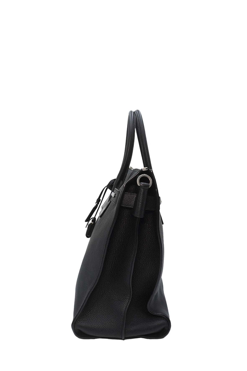 Sac De Jour North/South in Grained Leather Black
