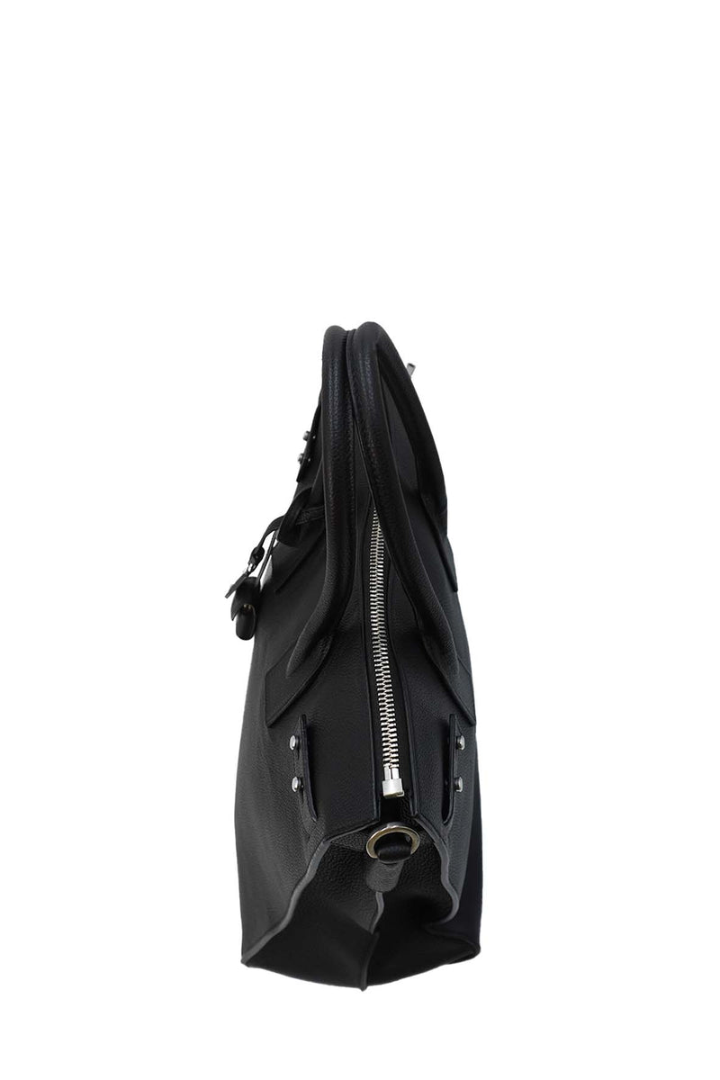 Sac De Jour North/South in Grained Leather Black