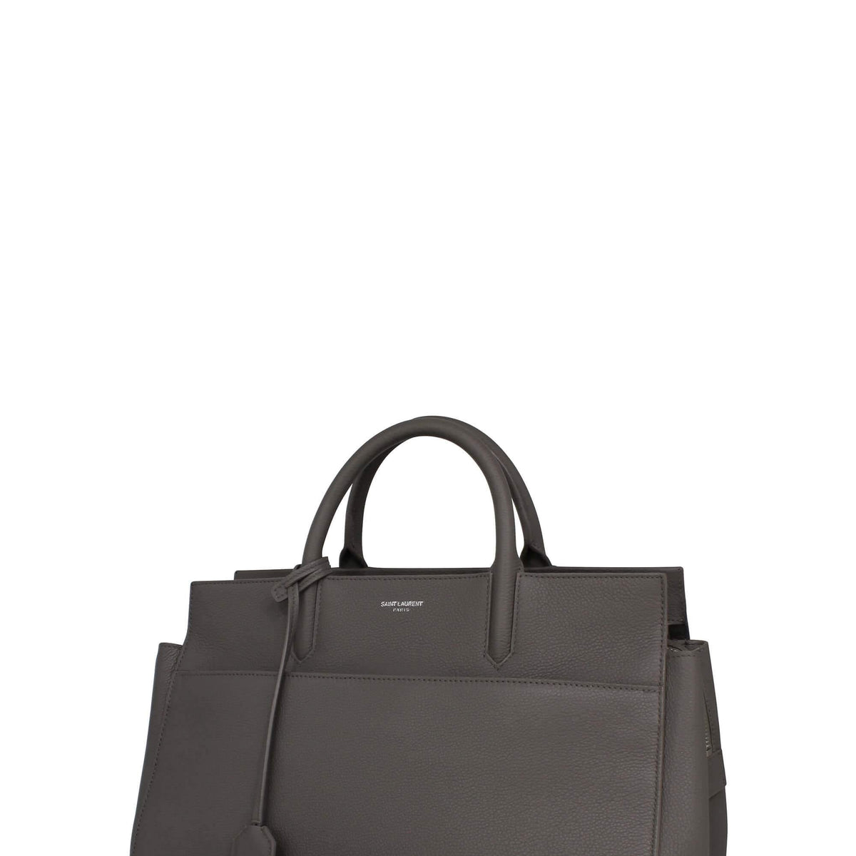 Small Cabas Rive Gauche with Front Pocket Grey