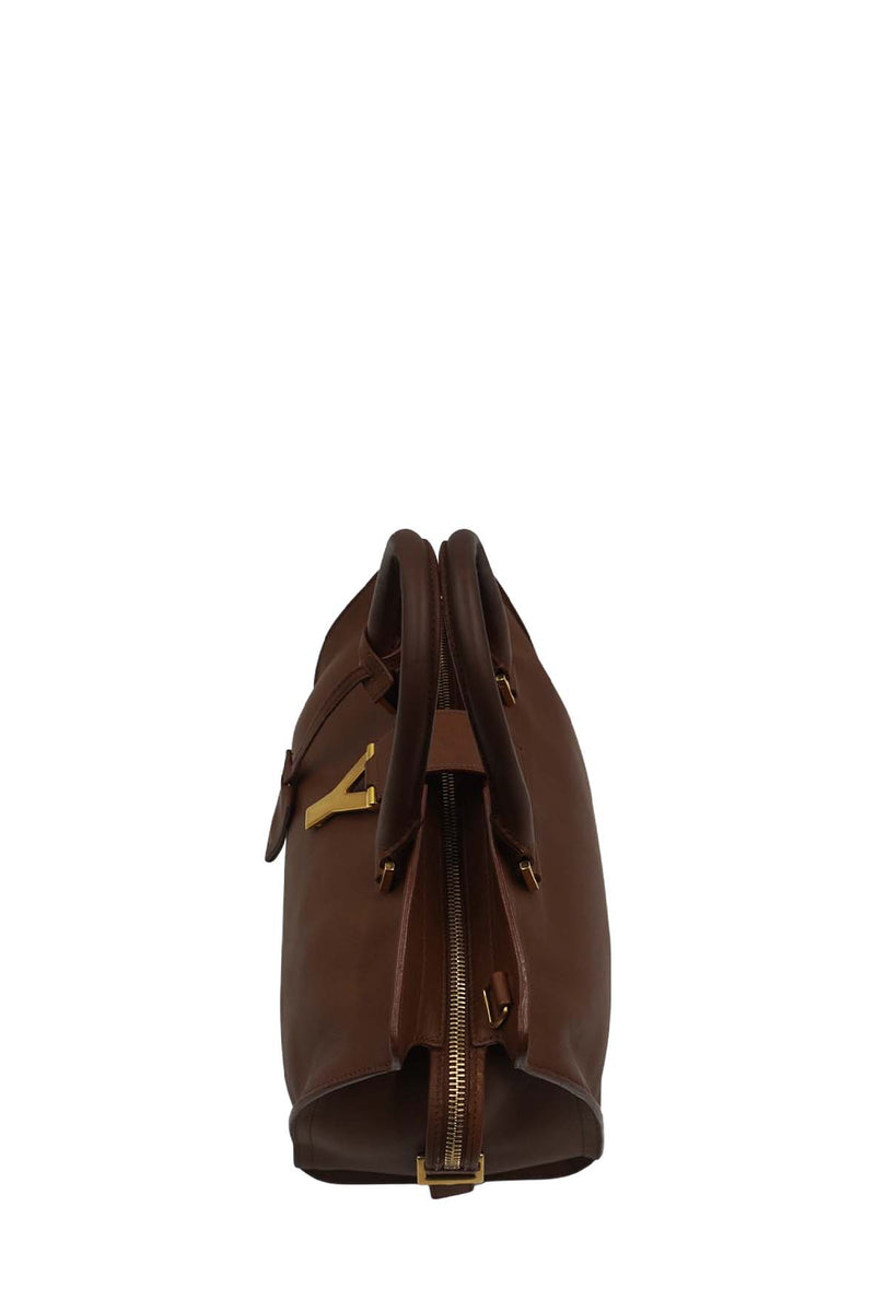 Small Cabas Y-Ligne Leather Brown