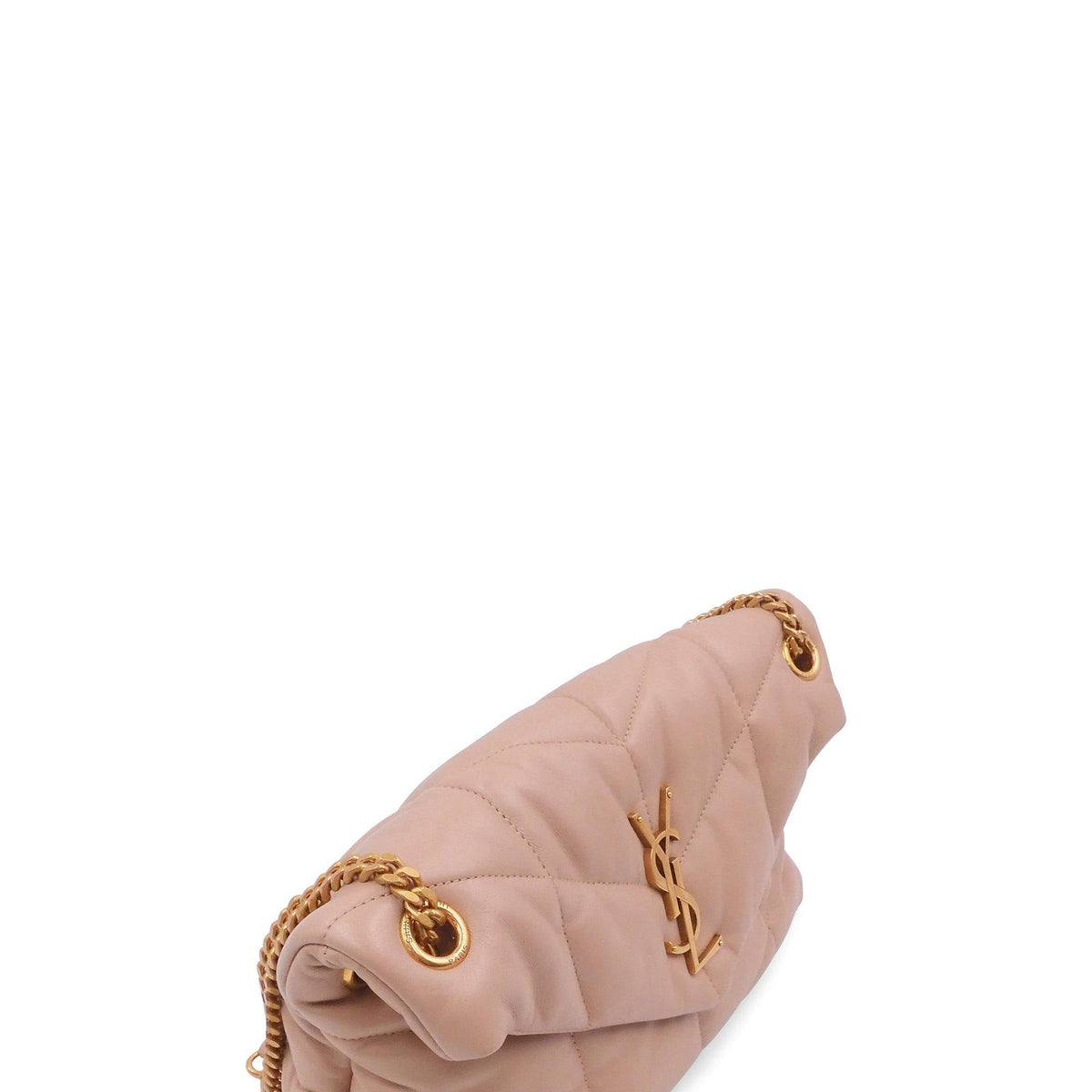 Small Loulou Puffer Bag Nude
