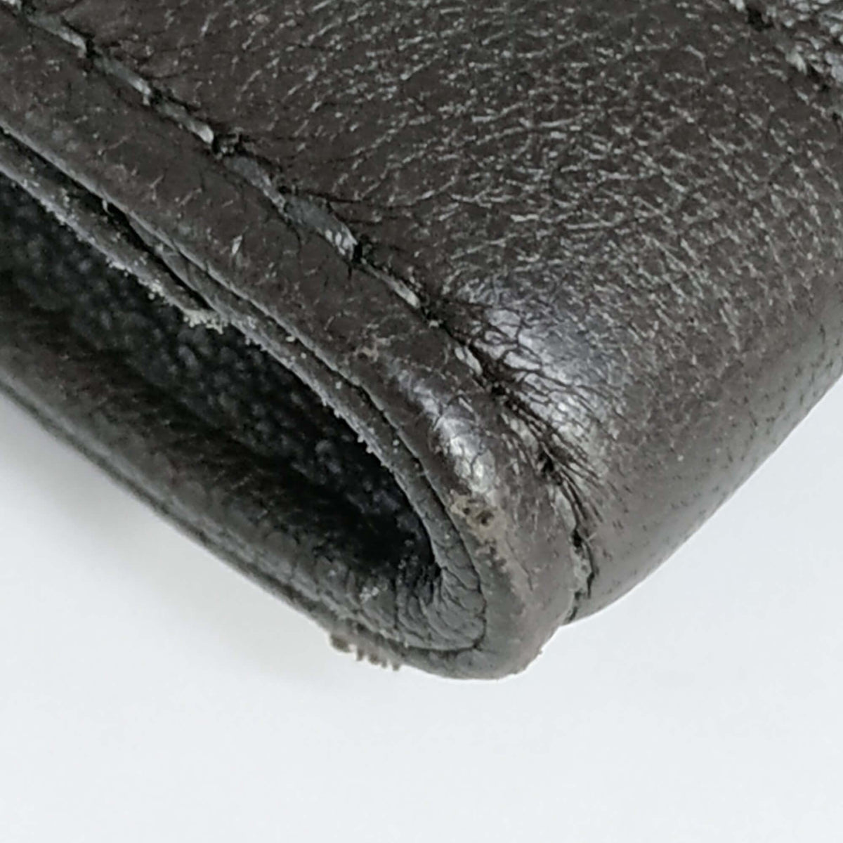 YSL Compact Wallet Dark Brown
