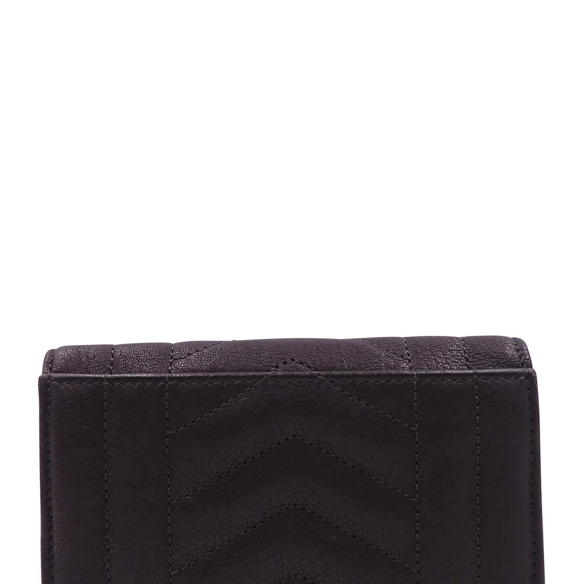 YSL Compact Wallet Dark Brown
