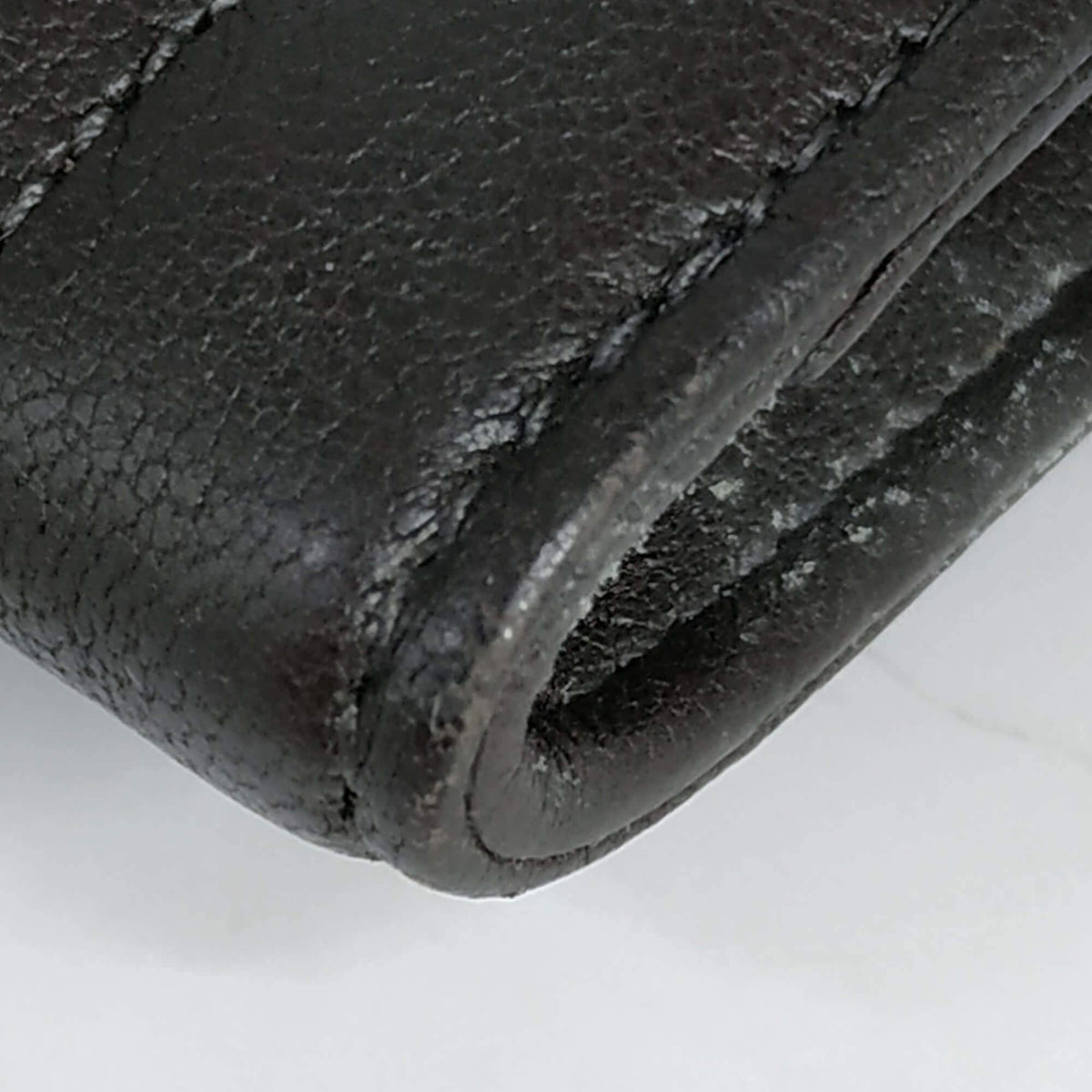 YSL Compact Wallet Dark Brown