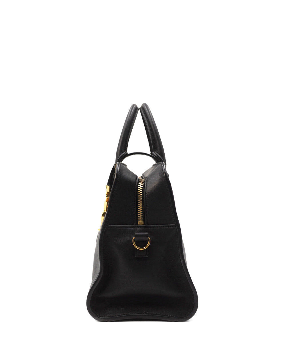 Small Monogram Downtown Cabas Black