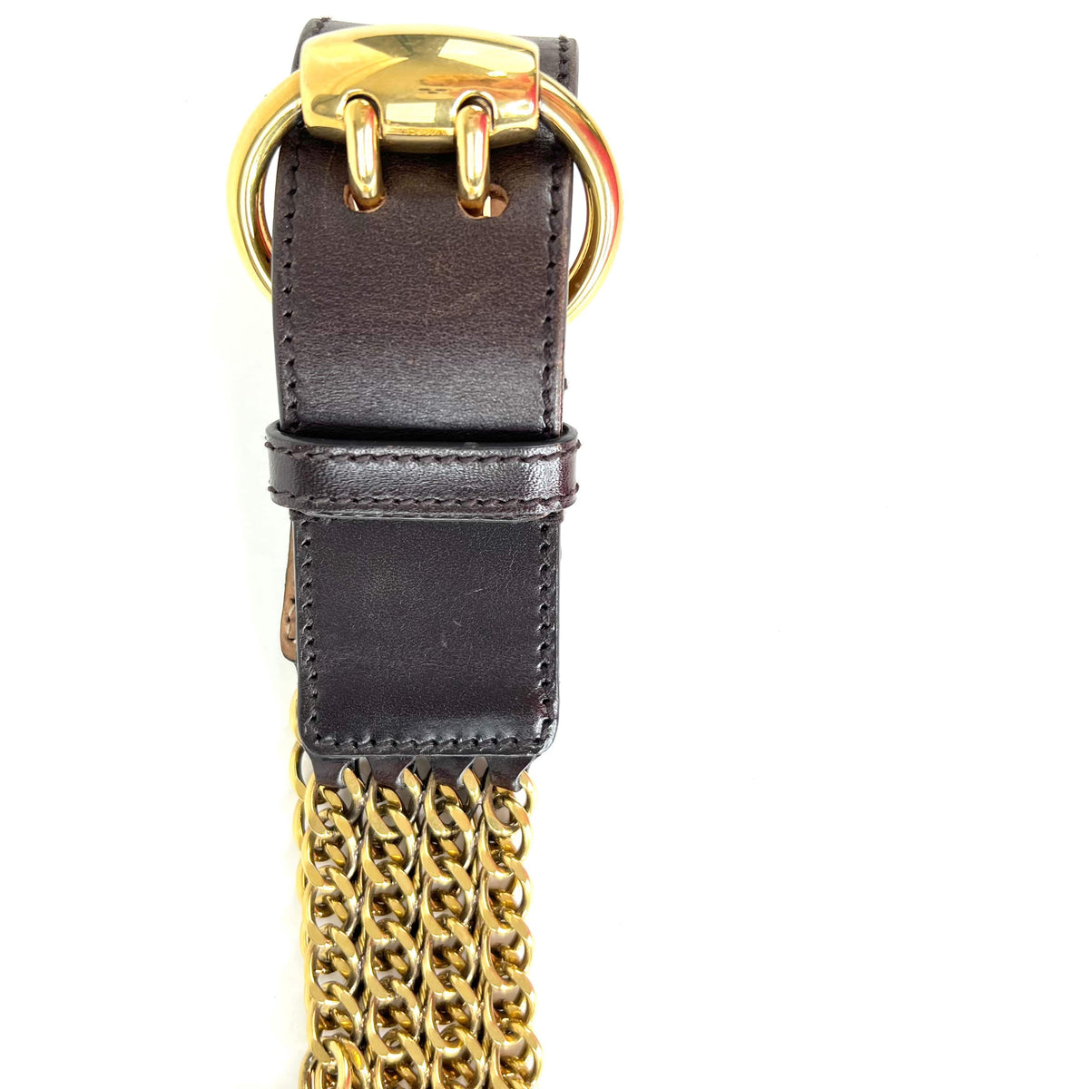 Top Quality Gucci Goldtoned Crest Charms Belt