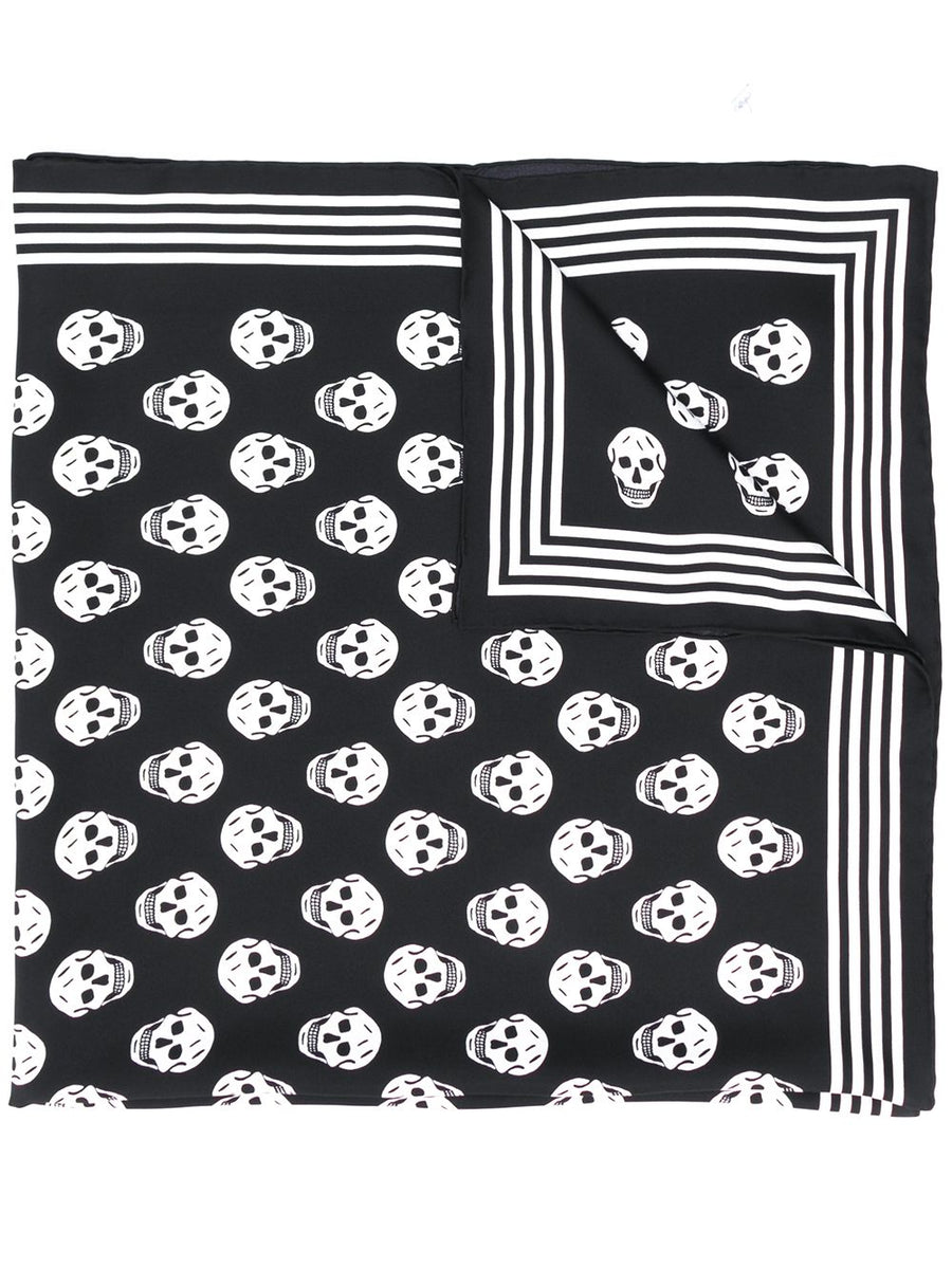 Alexander Mcqueen Women Skull Silk Scarf