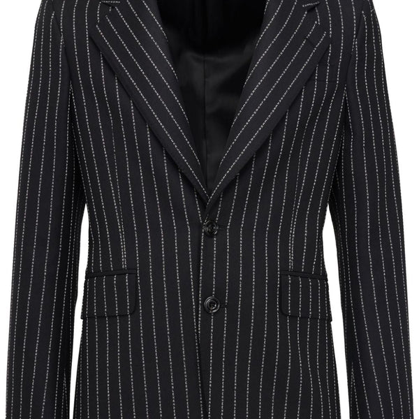 Alexander Mcqueen Men Pinstripe Single-Breasted Jacket