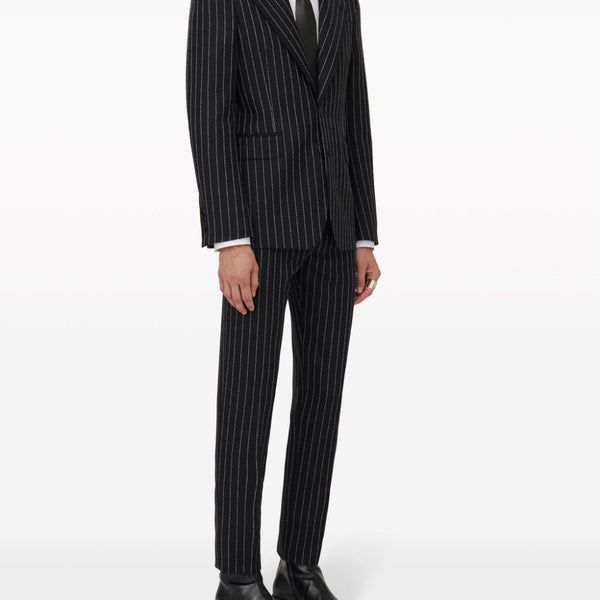 Alexander Mcqueen Men Pinstripe Single-Breasted Jacket