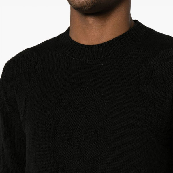 Alexander Mcqueen Men Skull Knitted Cotton Jumper