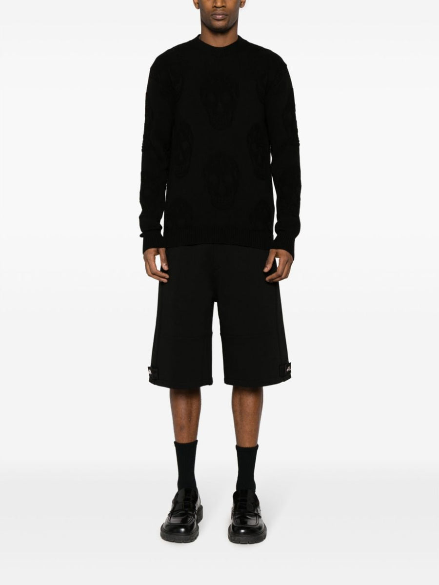 Alexander Mcqueen Men Skull Knitted Cotton Jumper