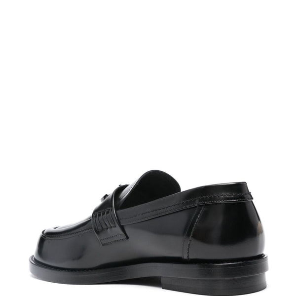 Alexander Mcqueen Men Seal Leather Loafers
