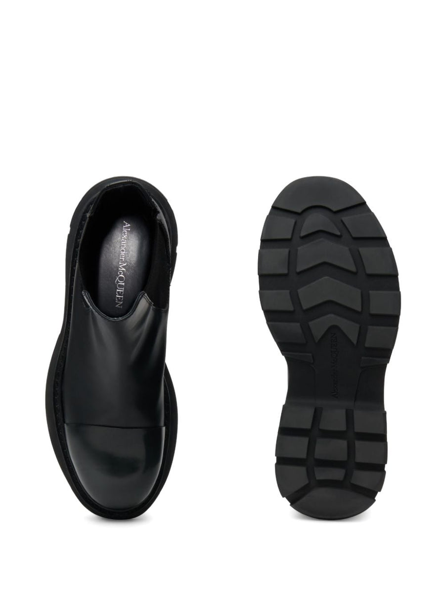 Alexander Mcqueen Men Leather Chelsea Boots