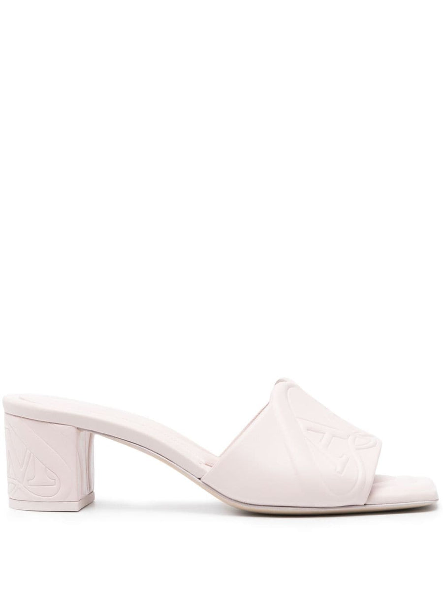 Alexander Mcqueen Women Seal Leather Mules