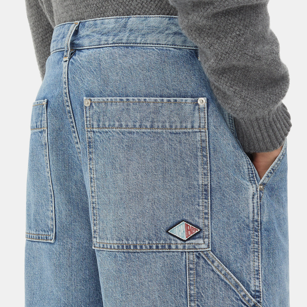 Bottega Veneta Men Bermuda Cargo Denim