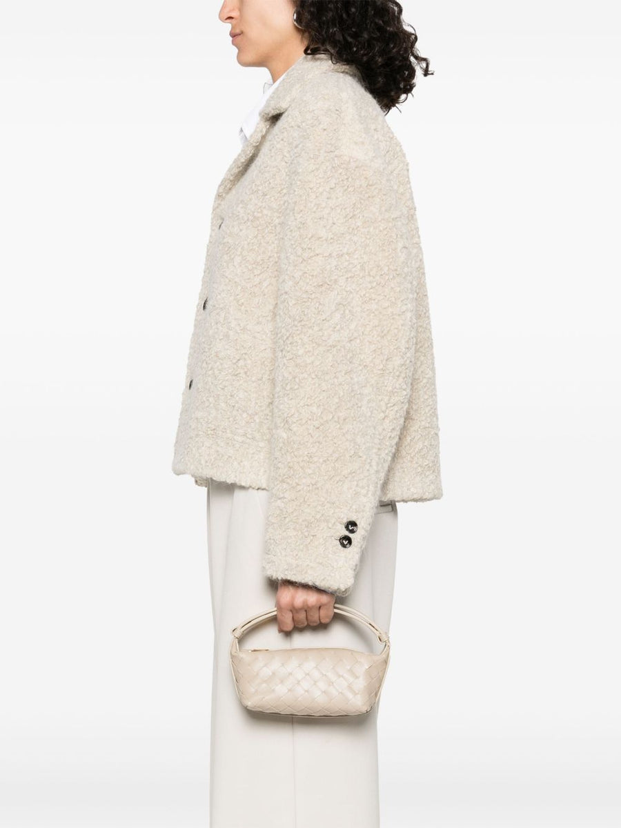 Bottega Veneta Women East-West Wallace Leather Mini Bag