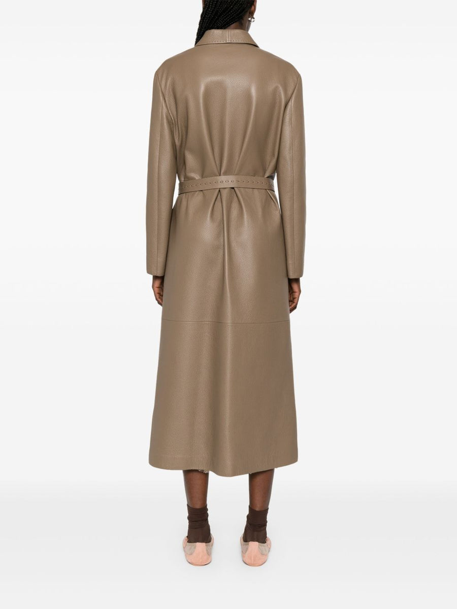 Fendi Women Leather Coat