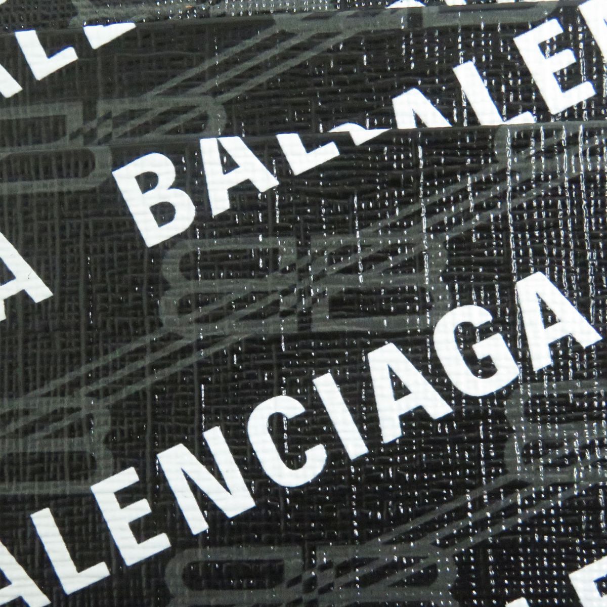 balenciaga BB Logo Leather PVC Card Holder