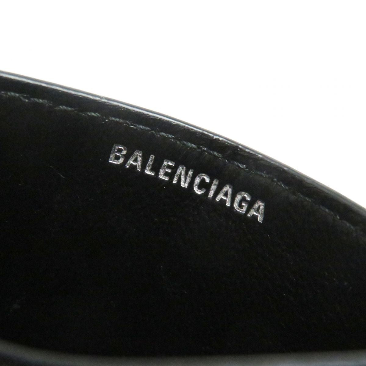 balenciaga BB Logo Leather PVC Card Holder