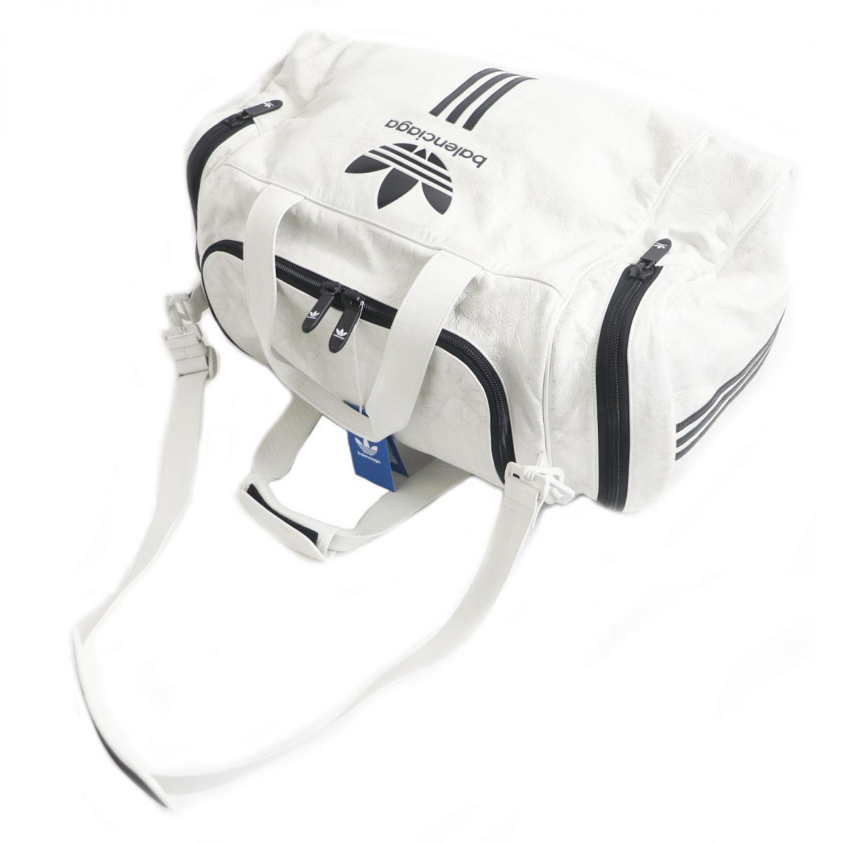 balenciaga Adidas Lambskin Gym Bag White