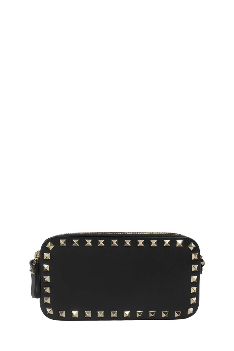 Garavani Rockstud Chain Camera Crossbody Bag Black