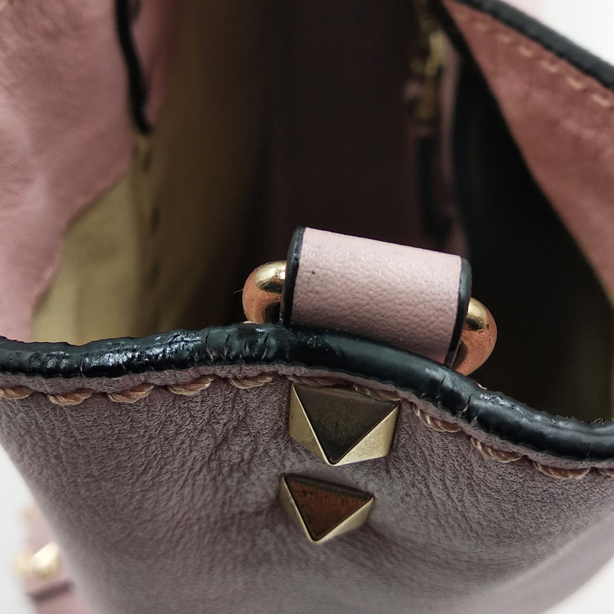 Medium Rockstud Tote Pink