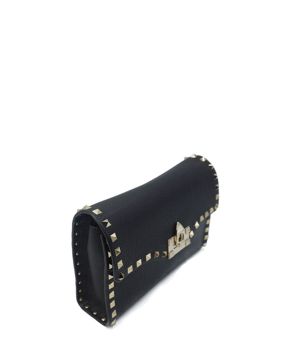 Small Rockstud Shoulder-Crossbody Bag Black