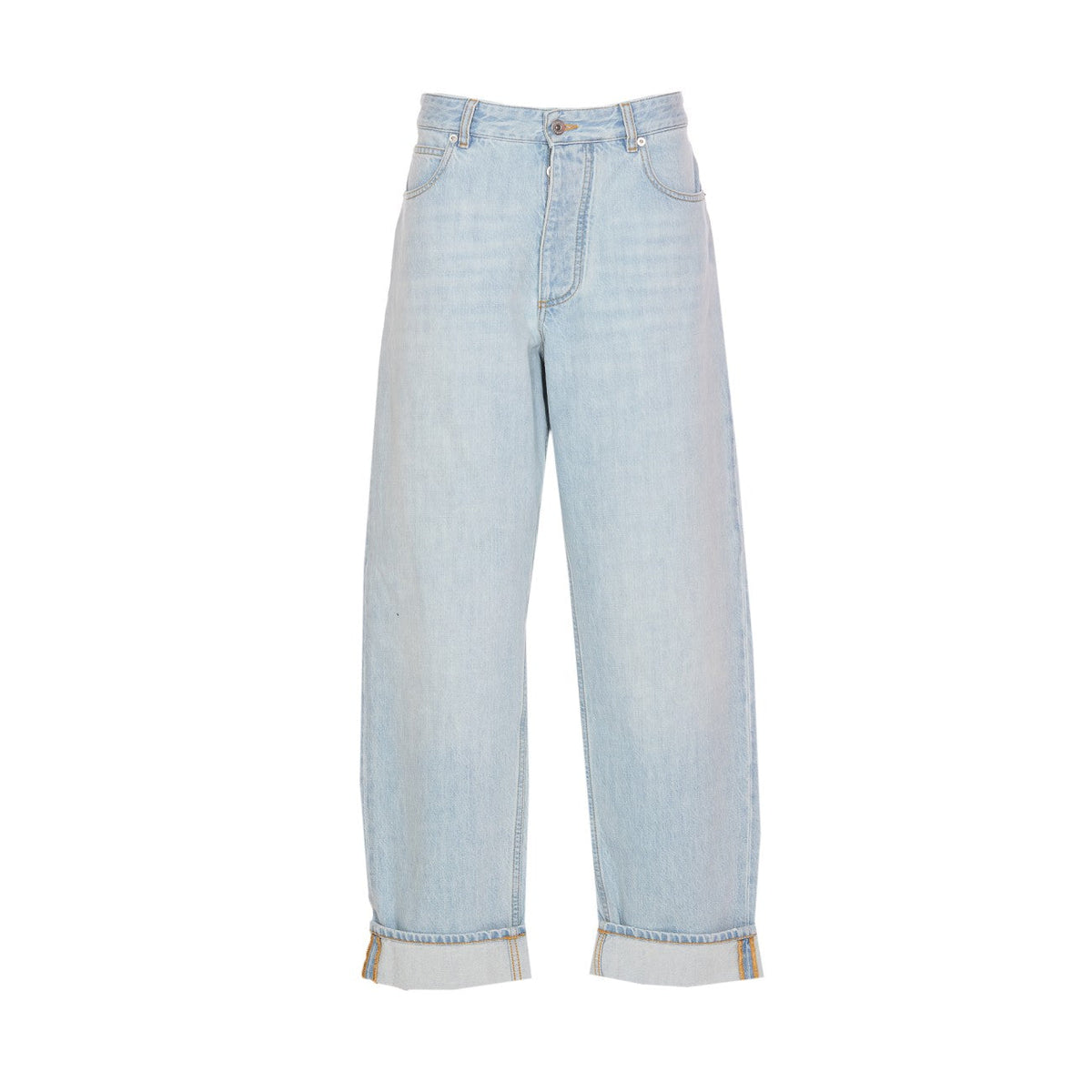 Bottega Veneta Women Vintage Indigo Turned Up Jeans