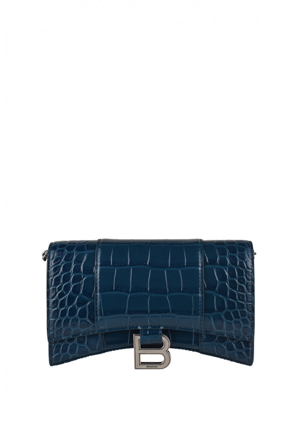 Balenciaga Women Hourglass Wallet On Chain