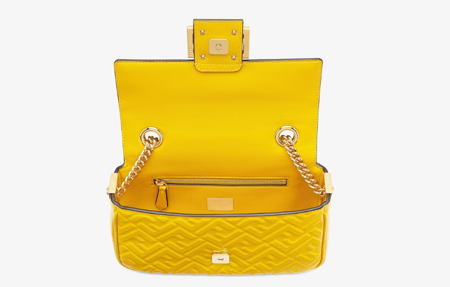 Fendi Baguette Chain Midi Nappa leather Bag