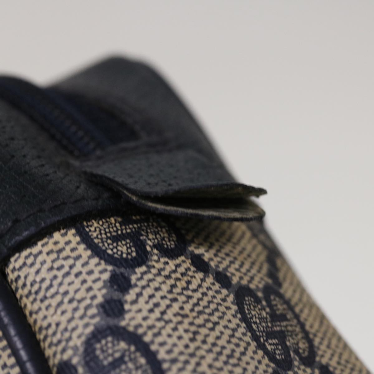 GUCCI GG Supreme Sherry Line Clutch Bag Red Navy 63 01 012 Auth yk10298