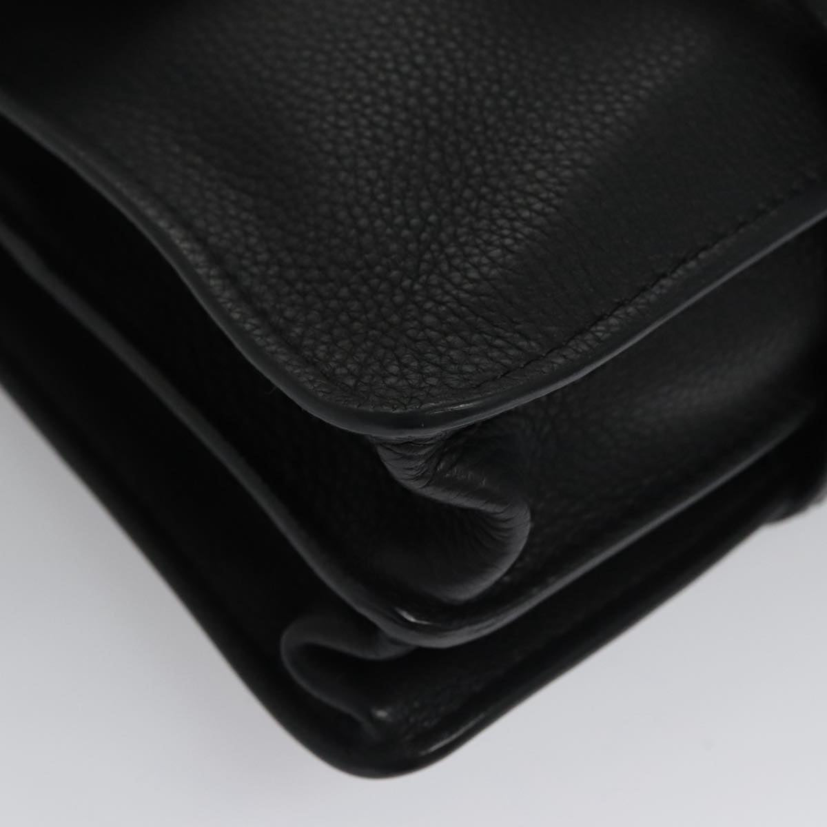 Chloe Small Day Abbey Hand Bag Leather 2way Black yk16365A