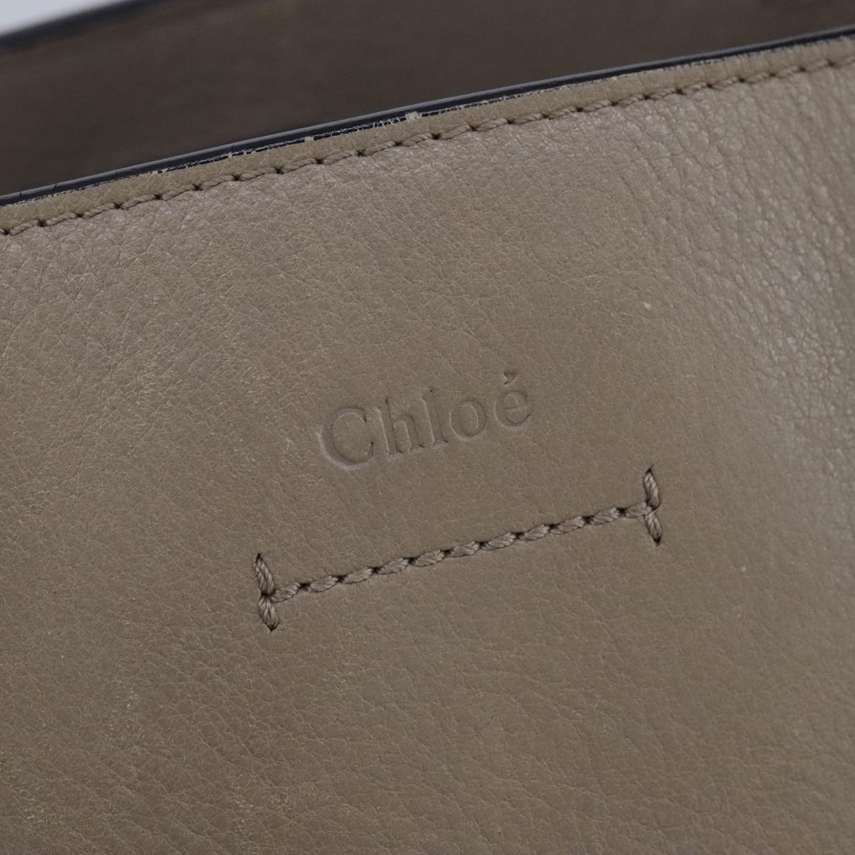 Chloe Milo Tote Bag Leather Beige Gold yk16532