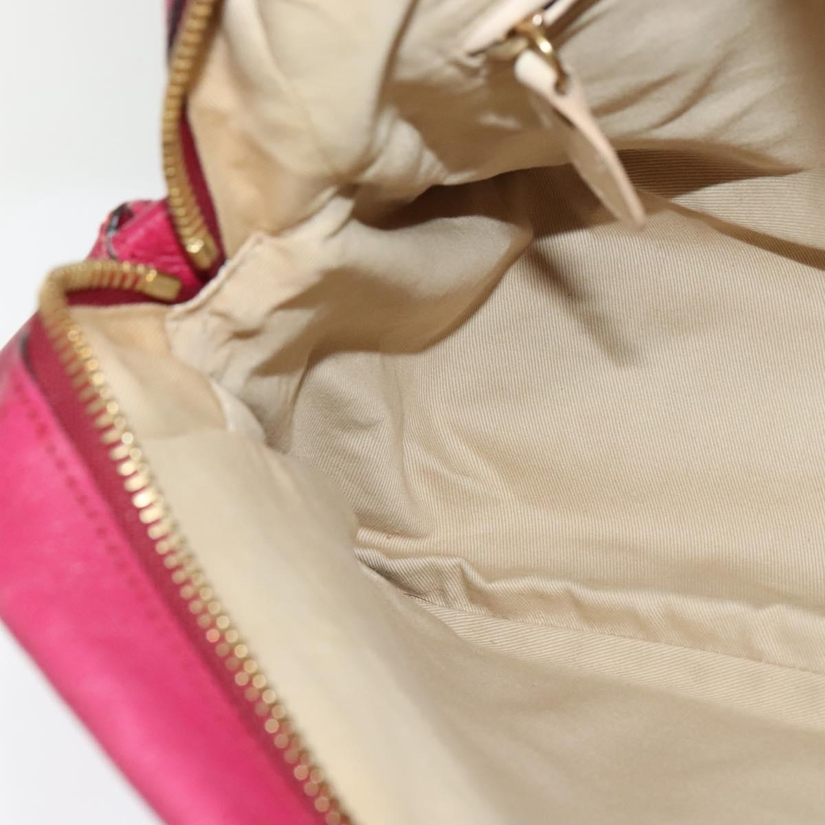 Chloe Paraty Hand Bag Leather 2way Pink Gold yk17155