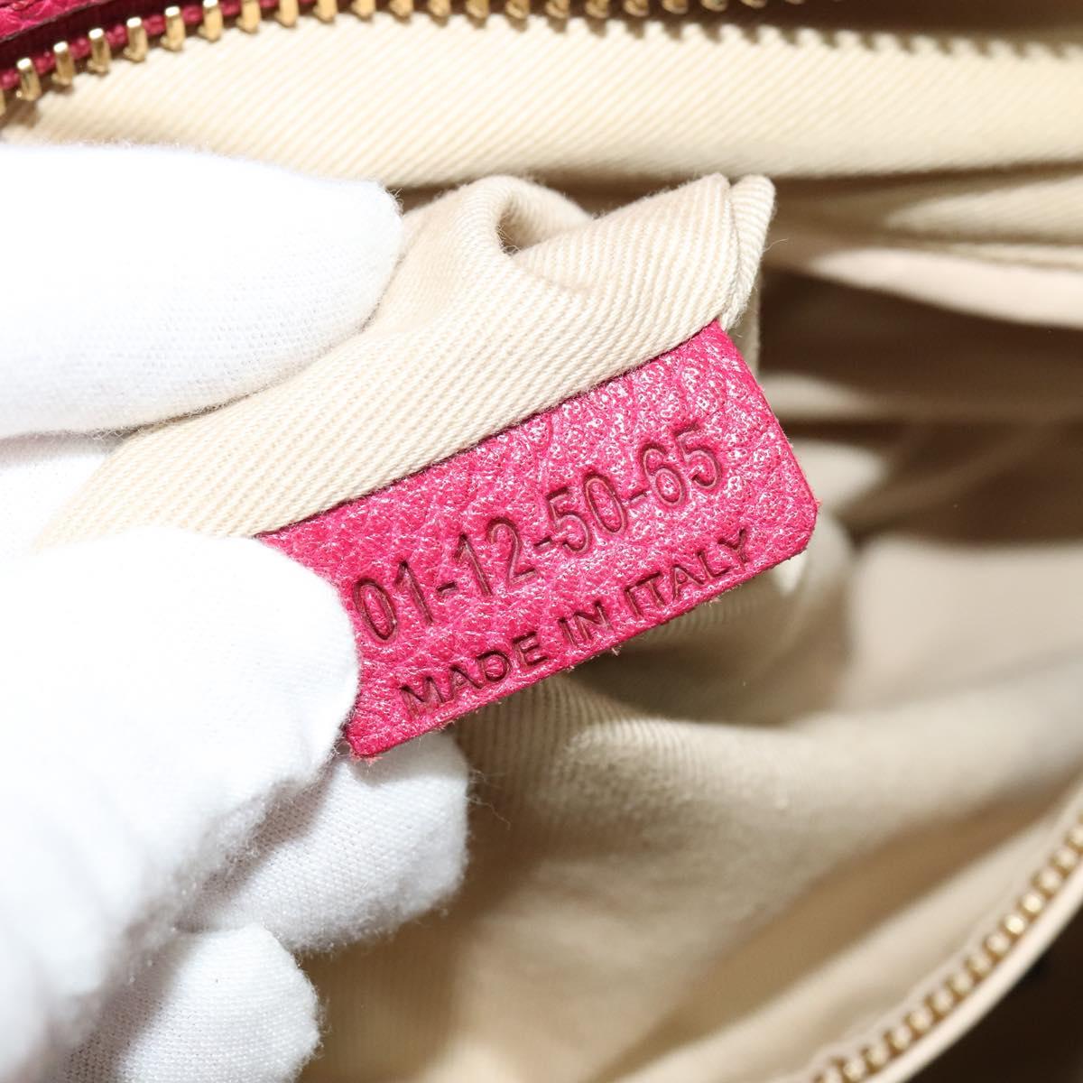 Chloe Paraty Hand Bag Leather 2way Pink Gold yk17155