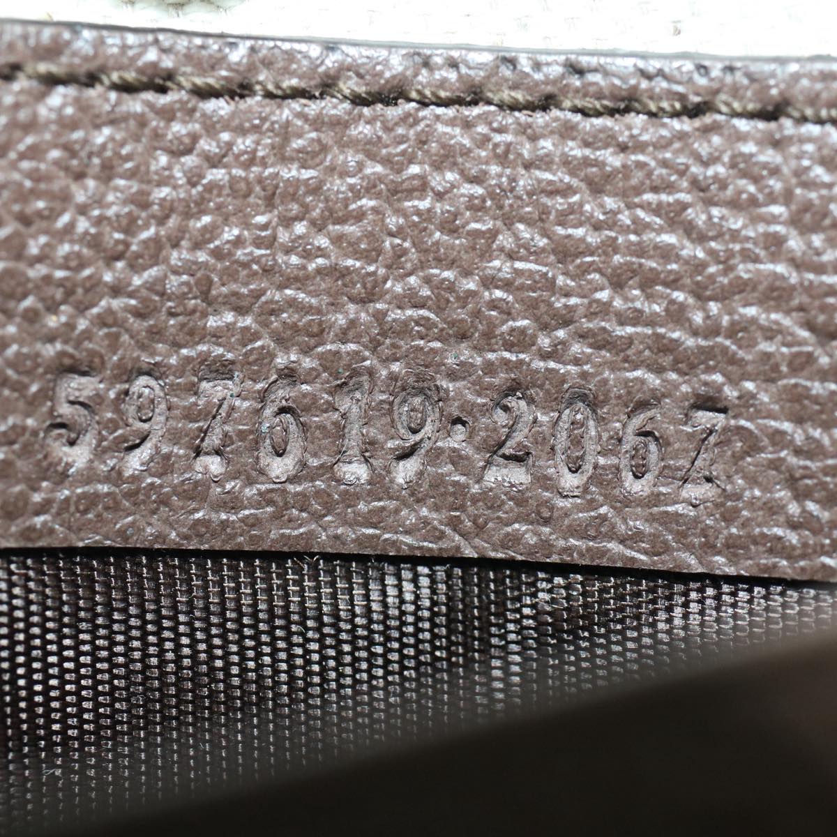 GUCCI Gg Canvas Web Sherry Line Clutch Bag Beige Red Green 597619 Auth Yk8242